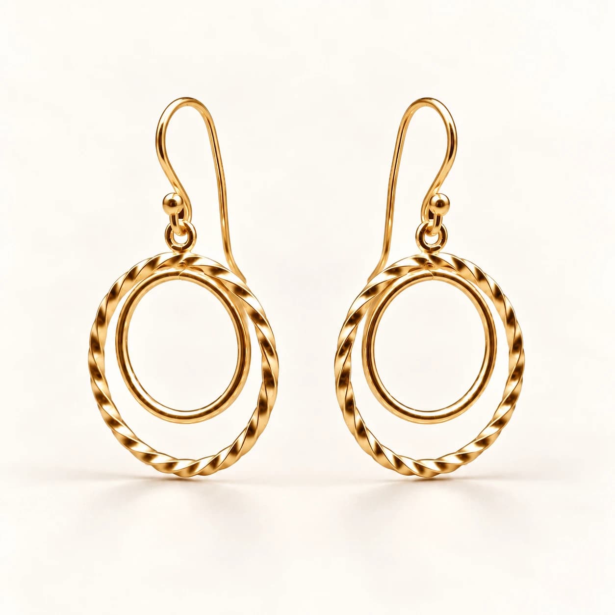 Orbit Hoop Earrings — Gold